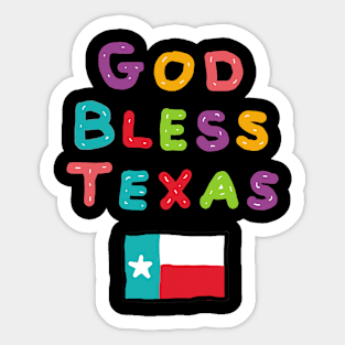 God Bless Texas Sticker